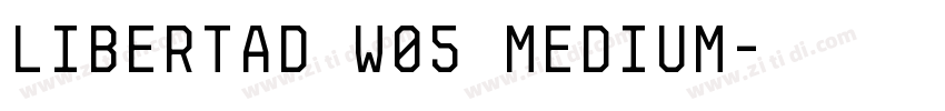 Libertad W05 Medium字体转换